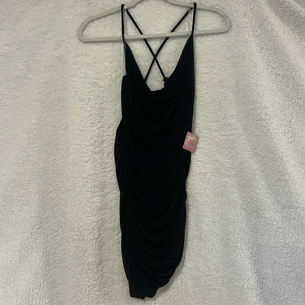Black fitted dress